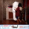 عروسک خرس سفید ولنتاین